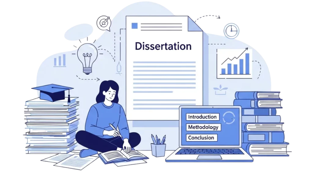 Dissertation Writing illustration