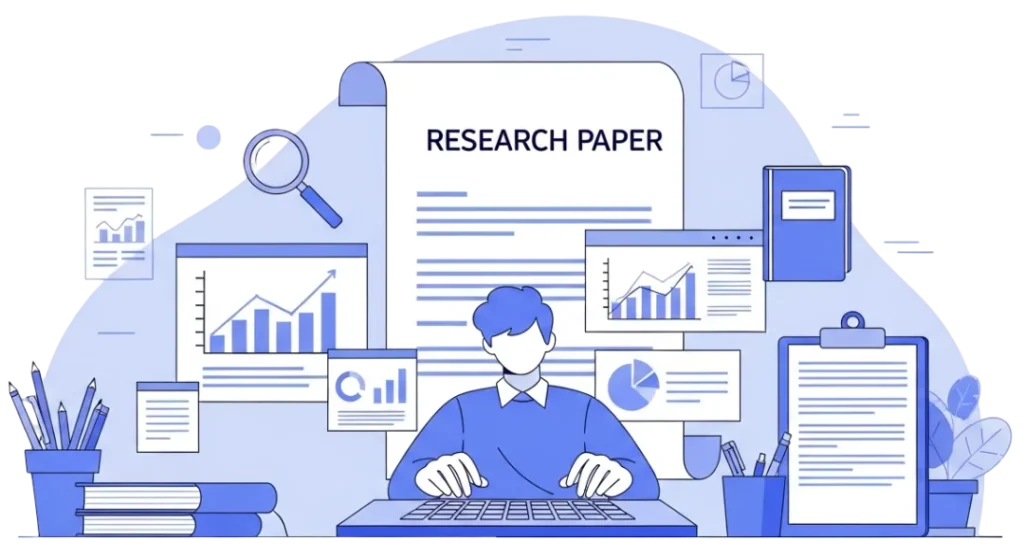 Research Paper Writing illustration